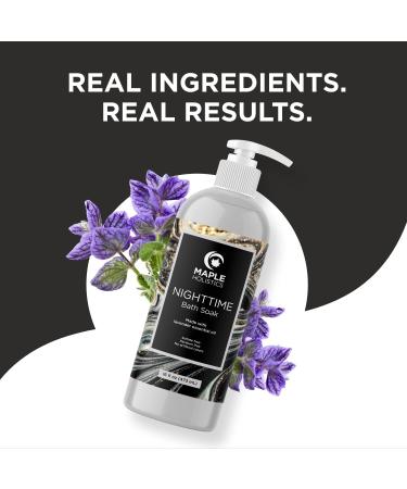 Luxury Nighttime Bubble Bath for Women - Lavender Aromatherapy Sleep Soak with Shea Butter - Vegan Formula - Sulfate, Paraben, and Phthalate Free - 16 Fl Oz - Buy Online on SooperMarket.com