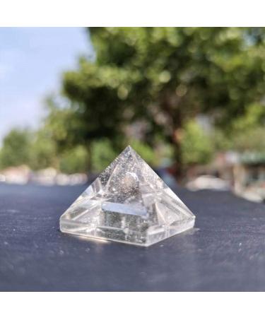 Natural Clear Quartz Crystal Stone Transparent Crystal Pyramid 2cm Stone Mineral Specimen - Buy Online on SooperMarket.com
