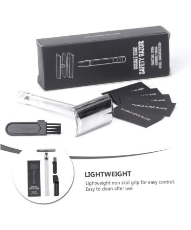 Angoily 3 Sets Manual Razor & Travel Bottles | Silicone Mustache & Double-Sided Face Razor - Durable & Portable - Buy Online on SooperMarket.com