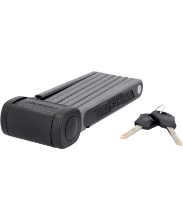 Fischer folding lock PROTEC FKS85 Soft-Touch bicycle lock folding lock with 2 keys 85 cm black