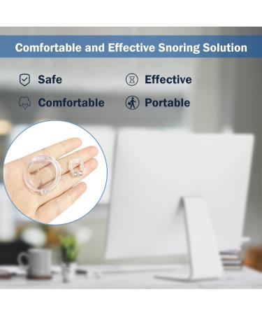 Silicone Magnetic Anti Snoring Nose Clip - Comfortable Stop Snoring Device for Quieter Restful Sleep - 6PCS - Buy Online on SooperMarket.com