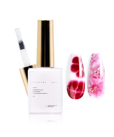 U-Shinein 15ml Nail Blooming Gel Nail Art Gel Polish Blossom Gel UV Soak Off Nail Art Manicure White White 1