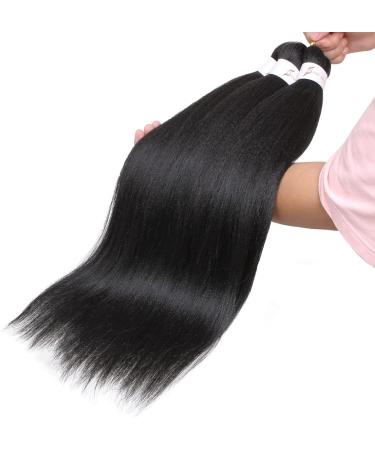 Leeven Long Pre Stretched Braiding Hair Extension 36 Inch EZ Braids Hair for Woman Yaki Straight Black Braiding Crochet Hair Extensions /36 Inch 1B# 36 Inch (Pack of 8) 1B - Buy Online on SooperMarket.com