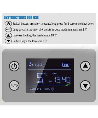 Portable Fridge Insulin Refrigerated Box with Battery Car Travel Home Mini Medicine Refrigerator and Insulin Cooler Suitable for Insulin Interferon Eye Drops Storage 2batteries - Buy Online on SooperMarket.com