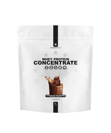 Canadian Protein Whey Concentrate 24g of Protein | 6 kg of Chocolate Milkshake Flavored Low Carb Keto Friendly Workout Recovery Drink | Protein Powder Rich in BCAA Amino Acids
