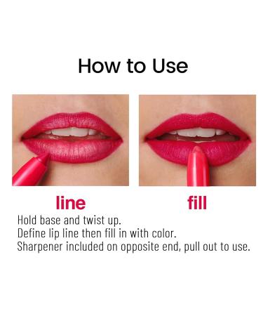 12 Colors Matte Lipstick Pen Set - Waterproof Lip Liner Crayon Long-lasting & Non-sticky with Built-in Sharpener - Buy Online on SooperMarket.com