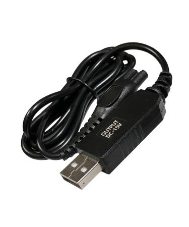 USB Charging Cable for Compatible DC 15V Shavers & Razors | HQ8505 Power Lead Replacement - Buy Online on SooperMarket.com