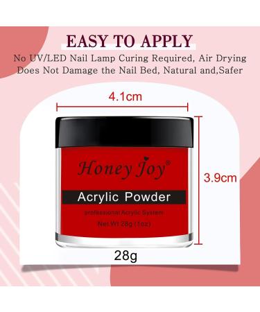 28g/box Professional Acrylic Nail French Manicure Powder Set - White, Clear, Red, Nude | HJ-NAP017 (No.7) - Buy Online on SooperMarket.com