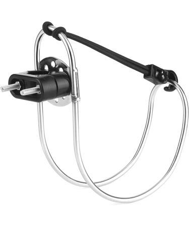 GOTOTOP Stainless Steel Horseshoe Lifebuoy Holder - Marine Yacht Boat Bracket for Swimming Ring & Ship Buoy - 4.5 x 6.3in - Buy Online on SooperMarket.com