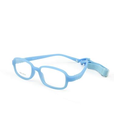 Enzodate Optical children's glasses size 46/16 with straps without screw one-piece flexible frame for children's cable holders 4-6 years