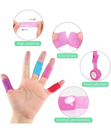 Breathable Self Adherent Wrap 12pcs Athletic Elastic Non Woven Cohesive Bandage for Sports First Aid Medical Wrist Ankle Sprains Swelling and Vet Wrap - Buy Online on SooperMarket.com