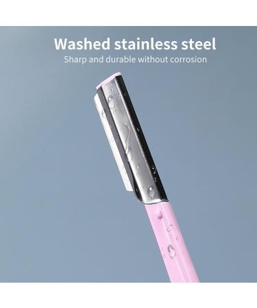 4-Piece Eyebrow Razor & Facial Hair Remover Set | Multi-Purpose Dermaplaning & Cosmetic Care for Men & Women - Portable Hair Clipper - Buy Online on SooperMarket.com