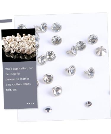 TEHAUX 200 Sets Leather Crafts Diamond-Studded Bag Luggage Making of Clothes Accessories Clothing Garment 0.8X0.8X1CM As Shown - Buy Online on SooperMarket.com