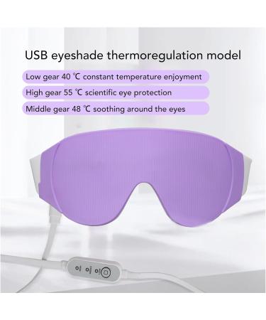 Silicone Heating Eye Cover Temperature Adjustable Customizable Temperature Settings USB Plug in Eye Shade with Ventilation Holes for Eye 360 Light Blocking - Buy Online on SooperMarket.com