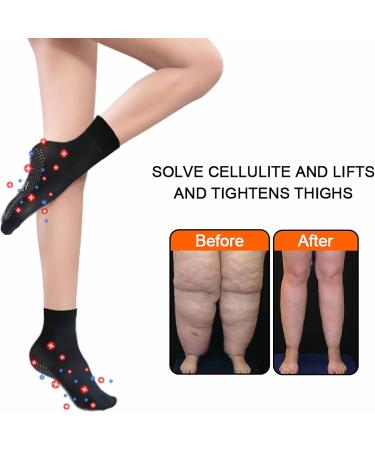 Tourmaline Ionic Body Shaping Stretch Socks - 5 Pairs Black - Buy Online on SooperMarket.com