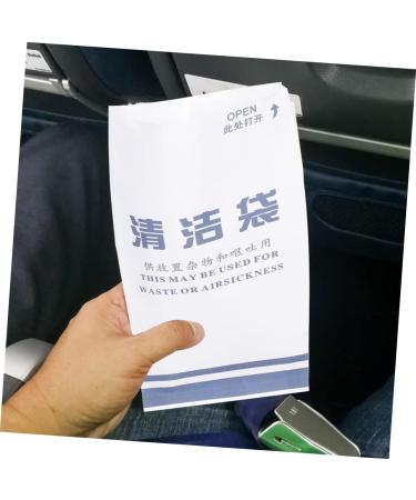 PLAFOPE Outdoor Garbage Bags 50pcs - Disposable Aviation Vomiting Paper Bags for Cars - Puke Bags for Travel - Pack of 50 - Buy Online on SooperMarket.com