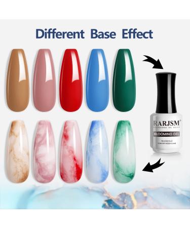 RARJSM Clear Blooming Gel Polish 15ML - UV/LED Soak Off Nail Art Polish for Magical DIY Manicure Design - Buy Online on SooperMarket.com