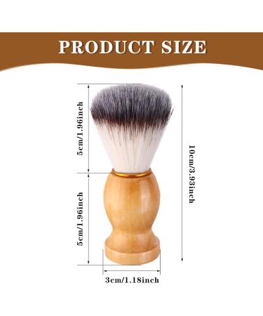 Qtynudy Men's Handmade Shaving Brush Set - Wooden Handle 7 Pack Premium Salon Tool for Perfect Shaves - Buy Online on SooperMarket.com