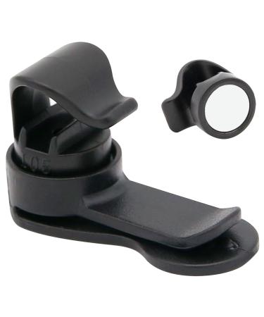 Magnetic tube clip drinking hose clips tactical drinking system bracket for drinking hose for camping hiking outdoor water bladder hose clip removable drinking bag clamp magnetic hose holder