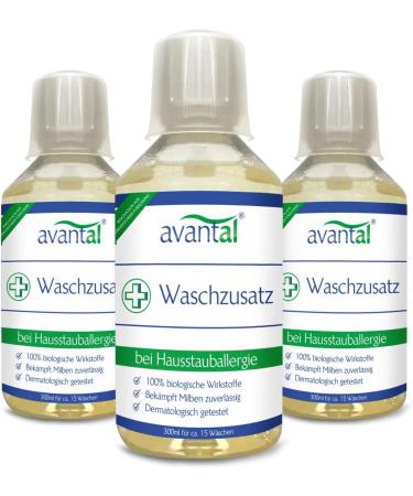 avantal Anti-Mite Detergent Additive - Pack of 3 x 300ml | Effective Solution for Dust Mites | International Shipping Available - Buy Online on SooperMarket.com