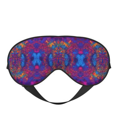 Tie Dye Hippies Soft Sleep Eye Mask Female Breathable Eye Patch Perfect for Travel and Relaxation