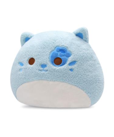 Yamepuia Cat Plush Pillow Blueberry Cat Stuffed Animals Plushies Plushie Stuffed Horse Plush Toy Soft Hugging Pillow Plush Animal Throw Pillows for Kids Christmas Birthday Gifts Blueberry Pillow