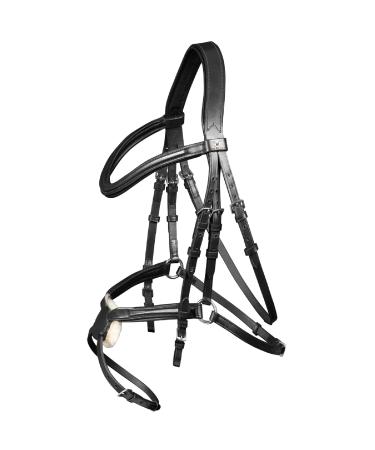 WALDHAUSEN X-Line Standard Bridle Canc n black-stainless steel Thoroughbred-cob