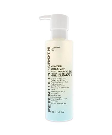 Peter Thomas Roth Water Drench Hyaluronic Cloud Makeup Removing Gel Cleanser - Hydrating Facial Cleanser with Hyaluronic Acid - Buy Online on SooperMarket.com