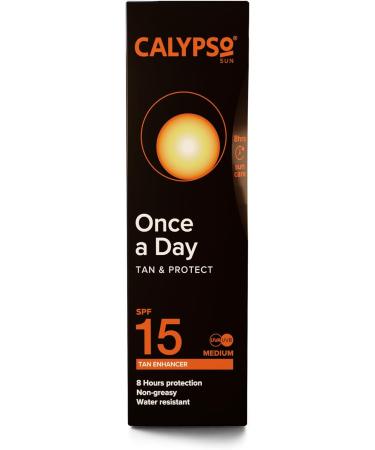 Calypso Once A Day Tan & Protect SPF15 - 200 ml SPF 15 single - Buy Online on SooperMarket.com