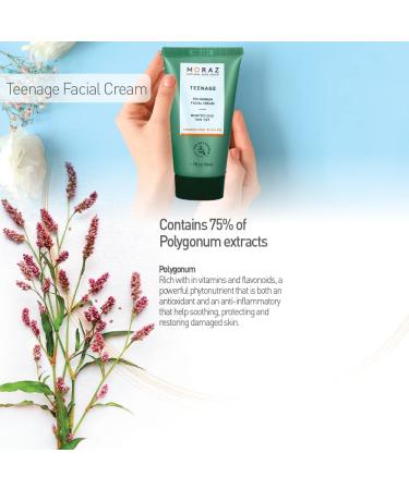 Moraz Polygonum Teenage Facial Cream - Oil-Free Moisturizer for Oily Skin | Lightweight Mattifying Face Cream 1.7 oz - Shop Now Globally - Buy Online on SooperMarket.com