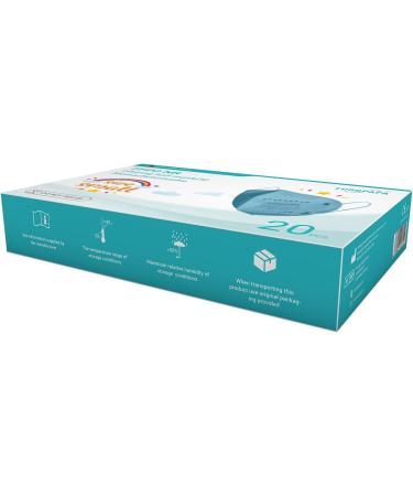 EUROPAPA 20x FFP2 Face Masks - Small Size 5-Ply Respiratory Masks Individually Packed EU Certified Blue - Buy Online on SooperMarket.com