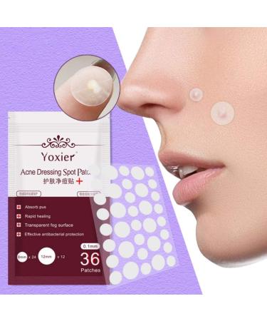 Acne Dressing Spot Patch Acne Paste Transparent Pimple Patch Breathable Painless Acne Treatment Gel Patch Skin Care Absorb Pus Rapid Healing Effective Antibacterial Protection 36 Patches - Buy Online on SooperMarket.com
