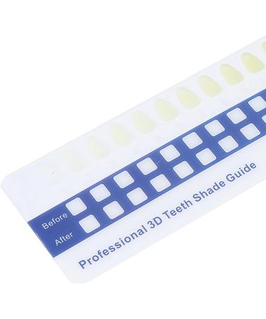 Professional Tooth Whitening Color Guide - 5-Part Comparison Card for Home & Dental Use - Buy Online on SooperMarket.com