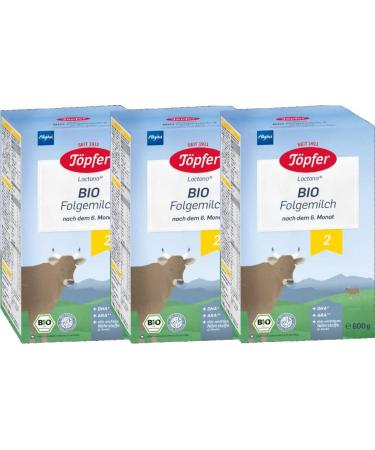 T pfer Bio Lactana 2 Follow-on Milk 3 x 600g (pack of 3)