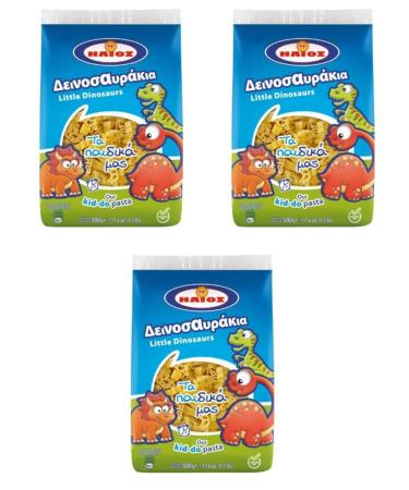 Little Dinosaurs Kids Pasta 500g Helios (Pack of 3)
