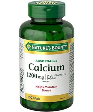 Nature's Bounty Calcium Pills plus Vitamin D3 1200mg Supplement & Vitamin D3 Pills and Supplement Helps Support Immune Function 1000iu 500 Softgels Supplement + Vitamin D3 - Buy Online on SooperMarket.com