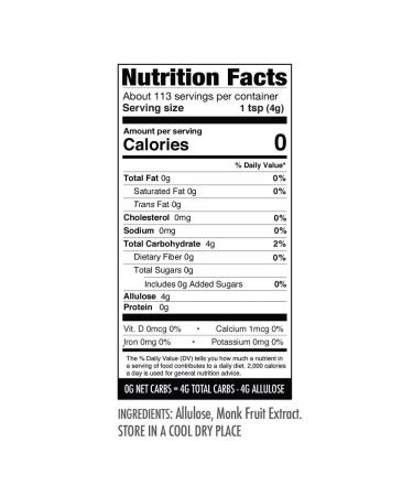 Wholesome Yum Besti Keto Powdered Allulose Sweetener - 16 oz - Non GMO Zero Carb Confectioner's Sugar Substitute - Buy Online on SooperMarket.com