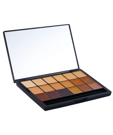 Graftobian HD High-Definition Super Palette - Foundation Palette with Free Blending Sponge Professional Face Cream Palette Contour & Coverage Face Makeup Artist Kit Addition - Neutral Super Palette-Neutral