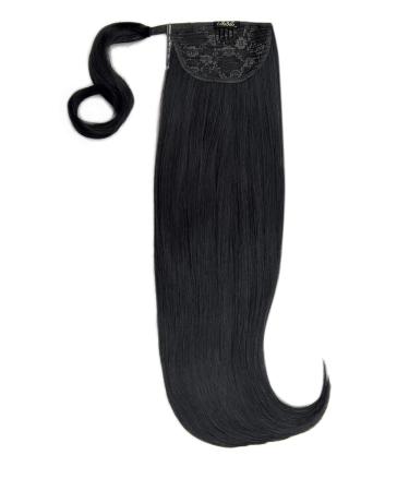 Luxury Gold 22'' 120g Human Hair Pony -1 Jet Black