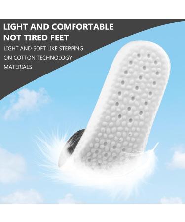 Memory Foam Cropable Comfort Insoles for Women US 5-8 - Shock Absorption Support Pads - Breathable Sports Insoles - Black - Buy Online on SooperMarket.com