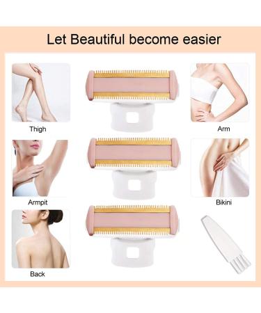 Beorol Body Ladies Shaver Replacement Heads - Smooth & Precise Shaving Blades - 3 Heads, 1 Brush, 1 Charger Included - Buy Online on SooperMarket.com