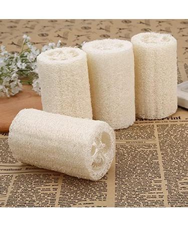 6 Pcs Natural Luffa Sponge Set - Biodegradable Luffa Sponges for Body Washing Shower Scrubs & Kitchen Cleaning - Buy Online on SooperMarket.com