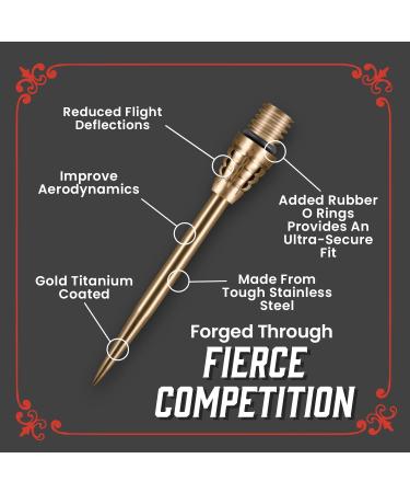 Shot! Darts Overlock Conversion Point Gold - Premium Dart Accessories - Buy Online on SooperMarket.com