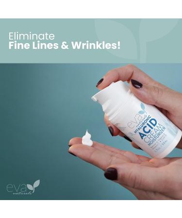 Eva Naturals Hydrating Face Cream with Hyaluronic Acid - Anti-Aging Moisturizer with Aloe Vera & Retinol - Firming Day & Night Cream (1.7 Fl Oz) - Buy Online on SooperMarket.com