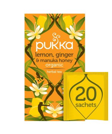 Pukka Lemon Ginger & Manuka Honey Herbal Tea 20 sachets