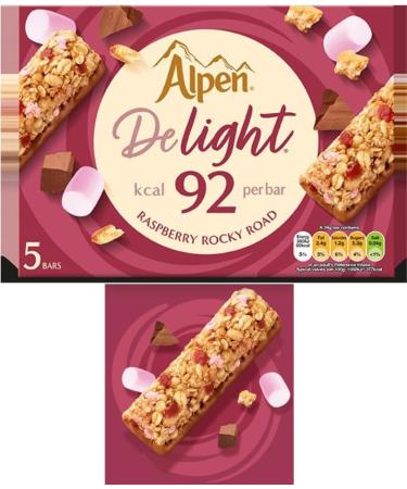 Alpen Delight Cereal Bars Bundle Pack of 5 Different Flavours 25 Bars Total. Low Calorie High in Fibre and Low in Salt. With Sesame Snap Gluten Free Snack Bar - Buy Online on SooperMarket.com