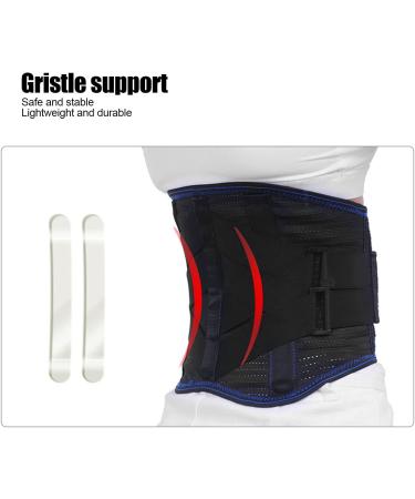 Adjustable Lumbar Support Belt - Breathable Waist Support with Steel Plate for Herniated Disc & Exercise - Ideal for Back Pain Relief - Buy Online on SooperMarket.com