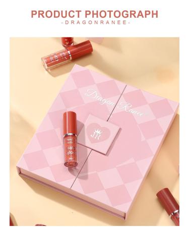 Matte Liquid Lipstick Set - 12 Colors Velvet Waterproof Lipstick & Lip Plumper | Long-Lasting Makeup Gift Box - Buy Online on SooperMarket.com