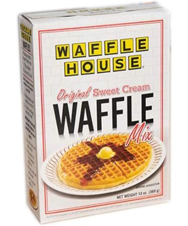 Waffle House Breakfast Waffle Mix 13 oz Pack of 2 - Sweet Cream Waffles | Restaurant-Style Homemade Delight - Buy Online on SooperMarket.com
