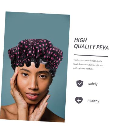 Satin Lined Shower Cap Set for Women - 4pc Flower Pattern Turbans | Washable & Stylish Hair Bonnets - Healeved - Buy Online on SooperMarket.com